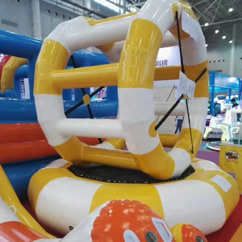 Hot Commercial Grade inflatable Disco Boat Water Toy Floating Spinner Water Saturn For Sale