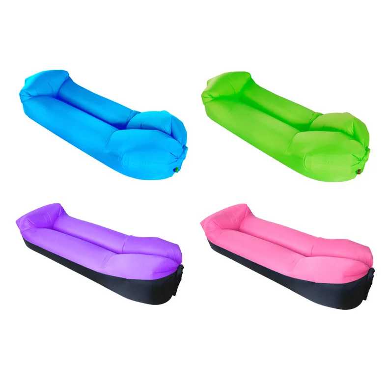 Inflatable Lounger Portable Waterproof Sleeping Air Sofa Lazy Bag with Pillow