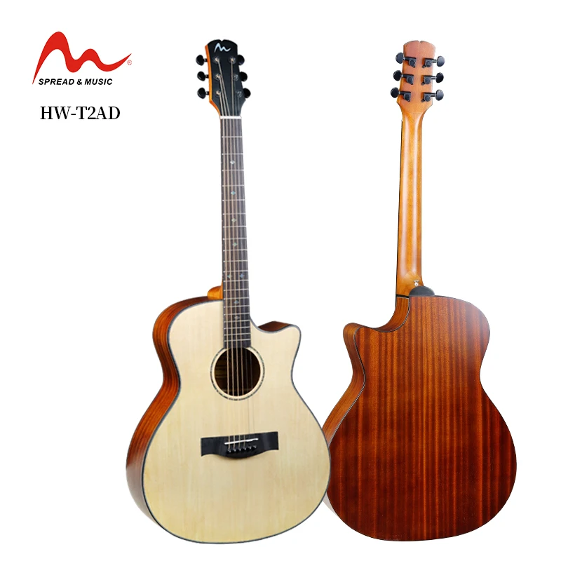 Spread Music 41 inch guitar JF shape solid top acoustic guitar