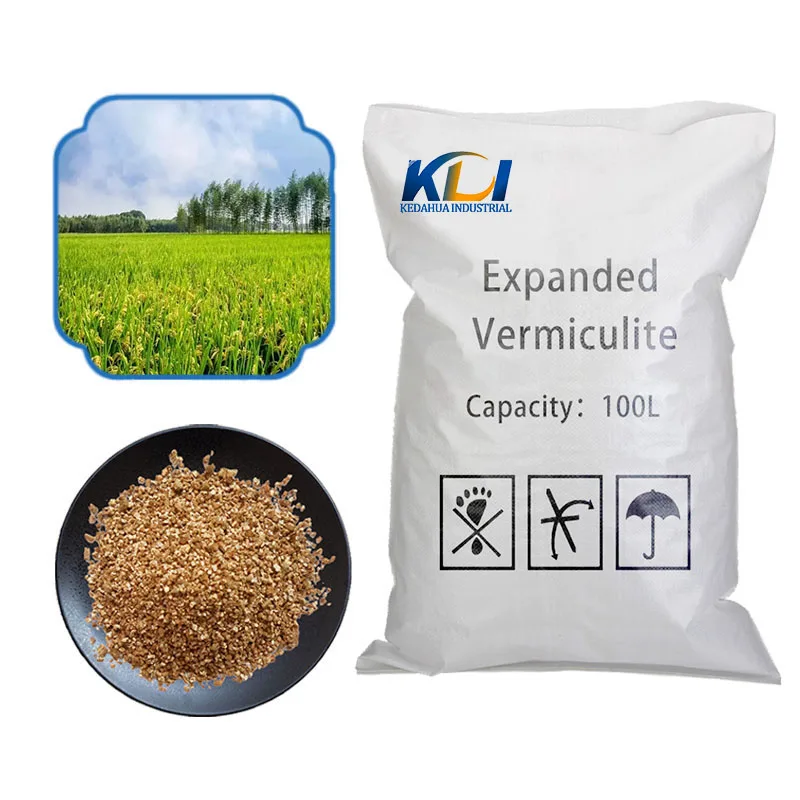 Used for planting flowers and trees in agriculture crude vermiculite 1-2 mm vermiculite gardening vermiculite