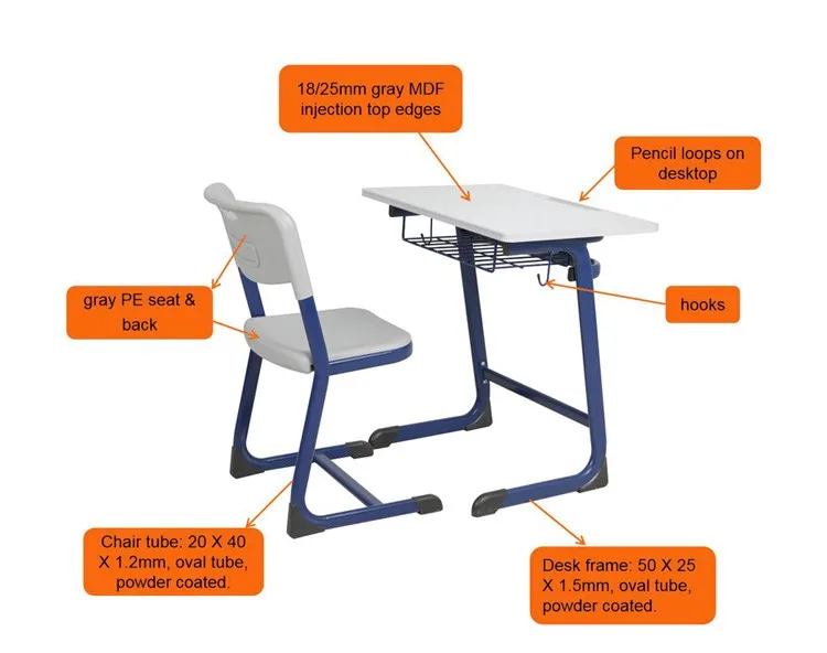 Дешевый классный стол для студентов, высококачественный школьный стол и Набор стульев, производитель мебели