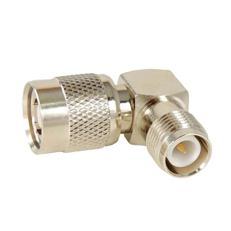 Правый угол РЧ коаксиальный разъем адаптера RP-TNC мужчина к RP-TNC Женский латунь серебро «камень, ножницы, бумага» винт от оригинального производителя