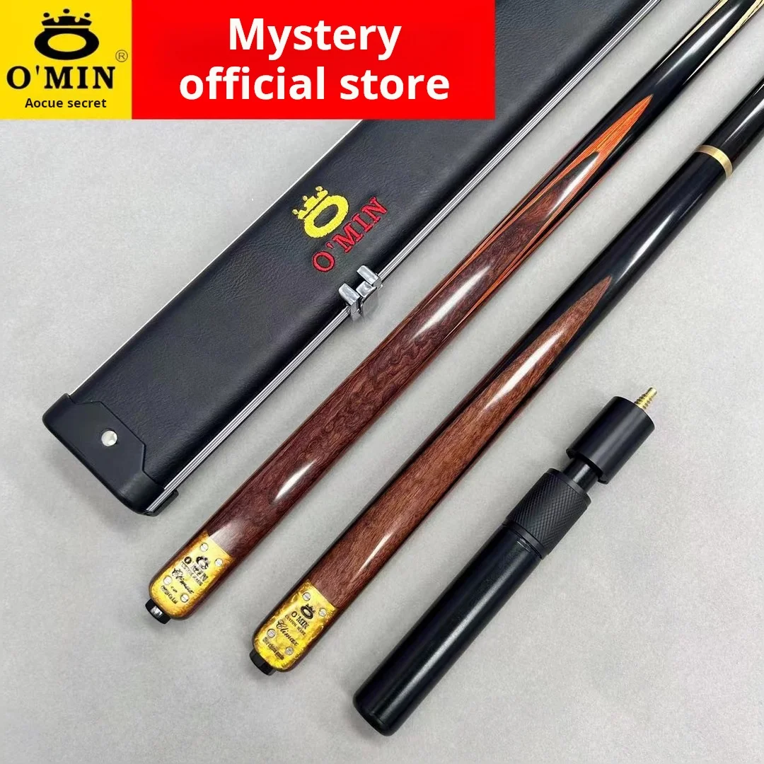OMIN mystery billiard cue 10mm small head snooker black eight cue Chinese ash wood handmade billiard cue