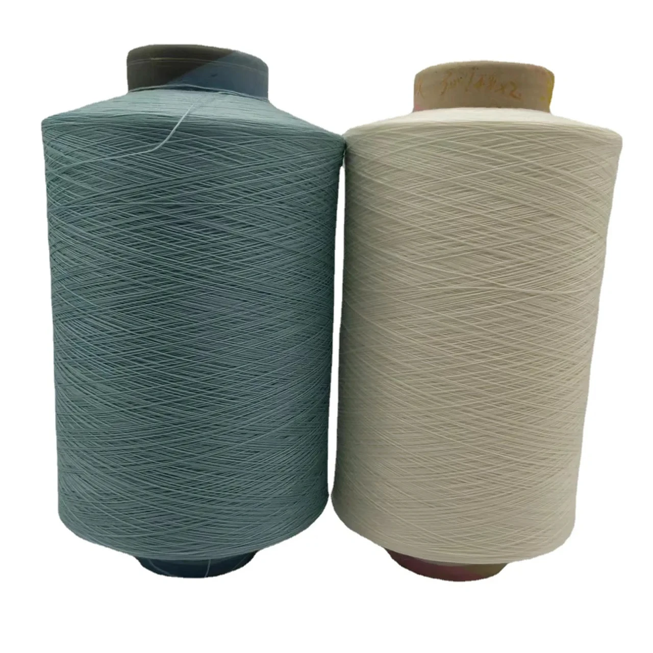 150d/144f High Color Fastness UV Resistance Dope Dyed Blue Polyester Yarn For Outdoor Fabric