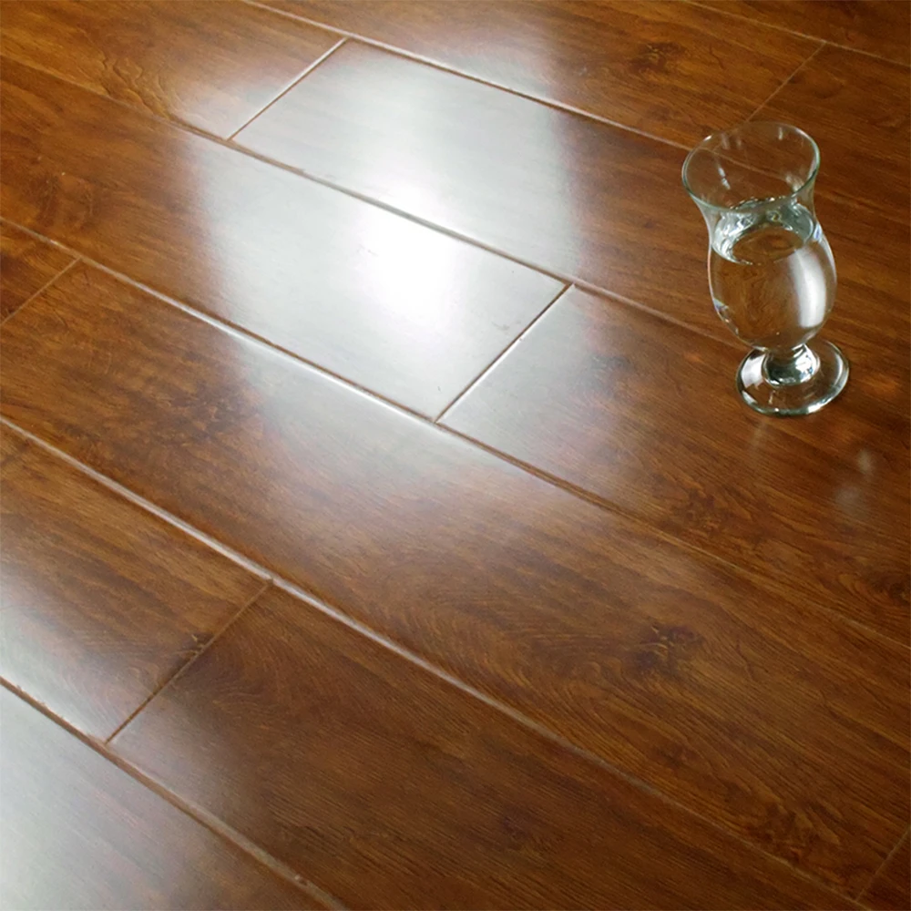 China Luxury Parquet Floor Laminate 3d Waterproof 8mm 14mm Wooden Gloss Laminate Flooring