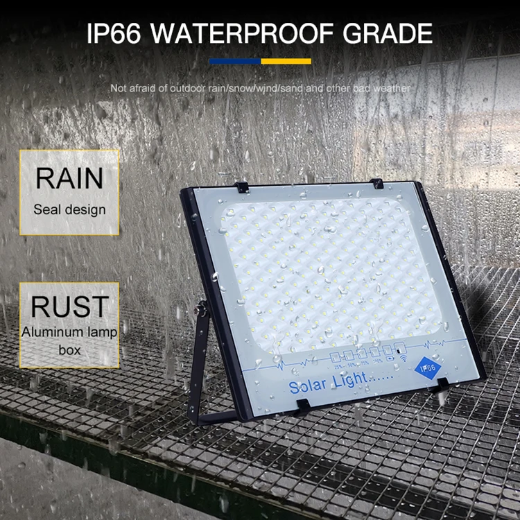Poly solar panel outdoor waterproof IP66 25w 40w 60w 100w 200w led flood light