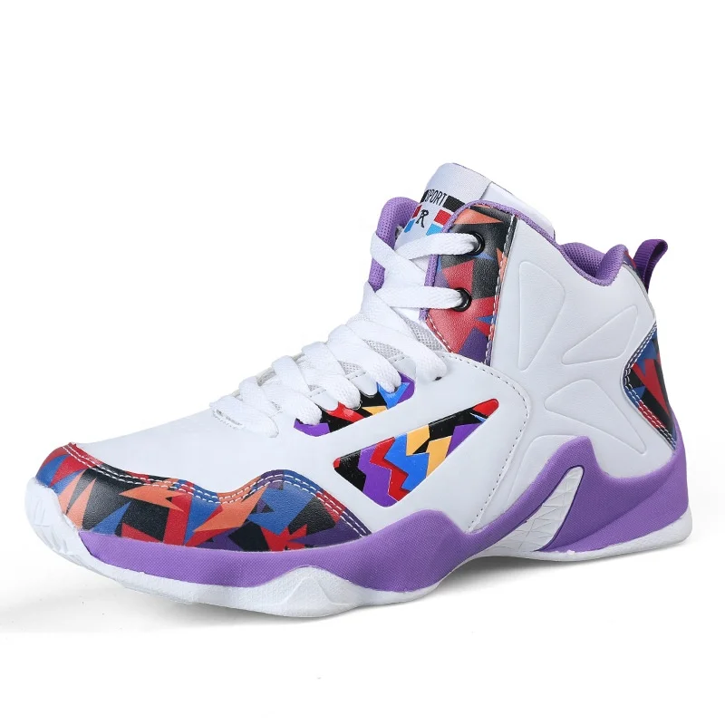 Star kid fashion wholesale casual high top latest sport running footwear rubber lace basketball shoes