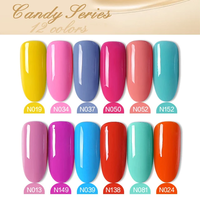 Glitter Red Gel Polish Nail Art Varnishes Gel Lacquer Coat Design UV Gel Varnish Soak Off LED Nails Manicure