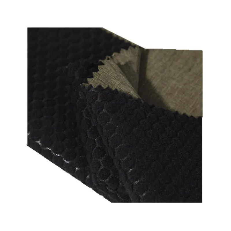 100D polyester 4-way stretch bonded 3 in 1 polar fleece fabric for jacket garment wind coat soft shell