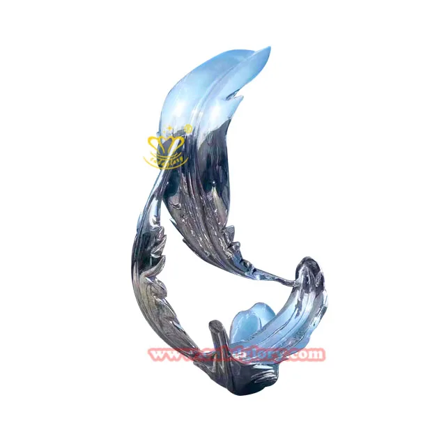Outdoor Landscape Design Public Decoration Art decor Beautiful Stainless Steel Feather Sculpture