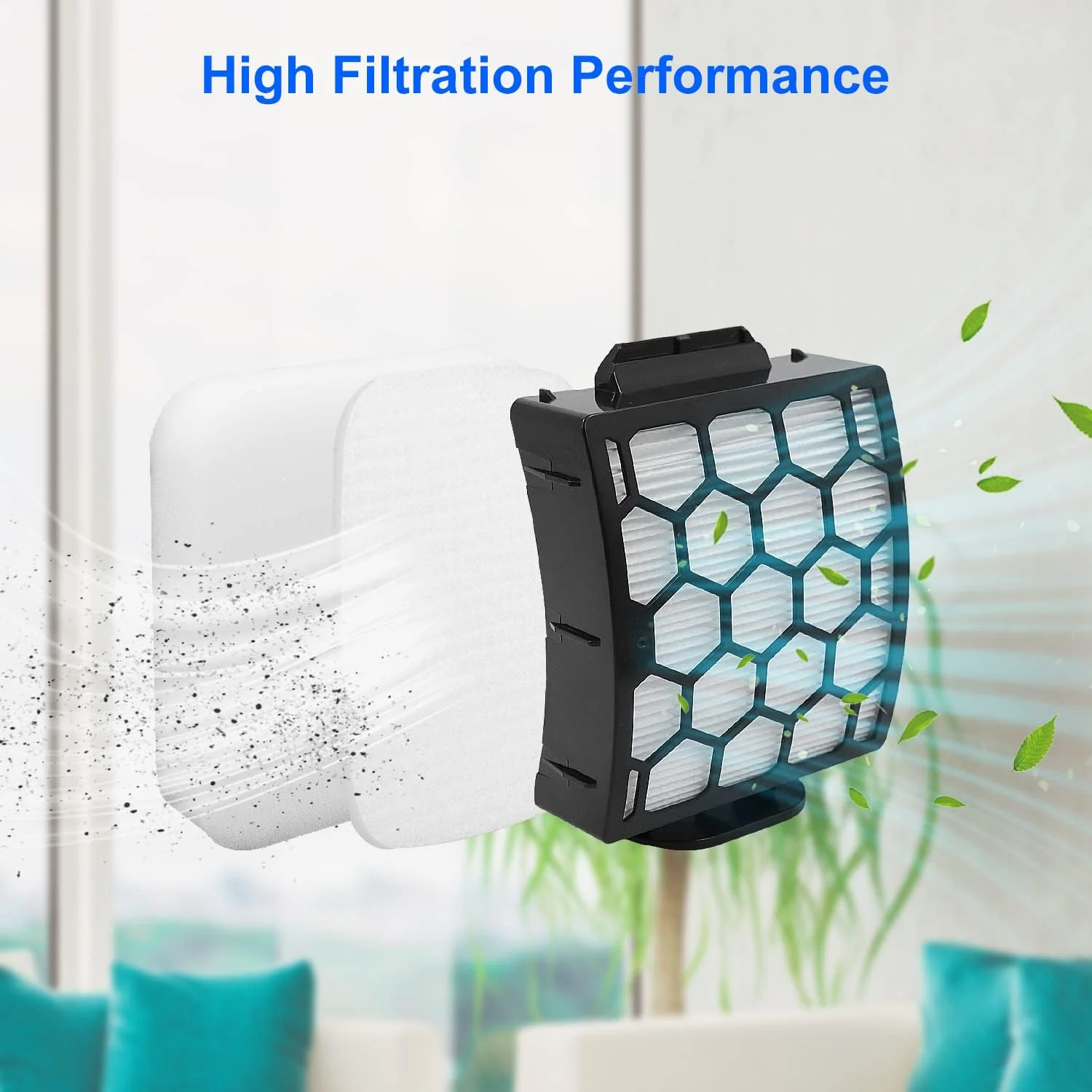 Set of Replacement Filters For Shark NV602UK Upright Vacuum Cleaner NV602UKT NV702UK NV702UKT NZ690UK NZ690UKT