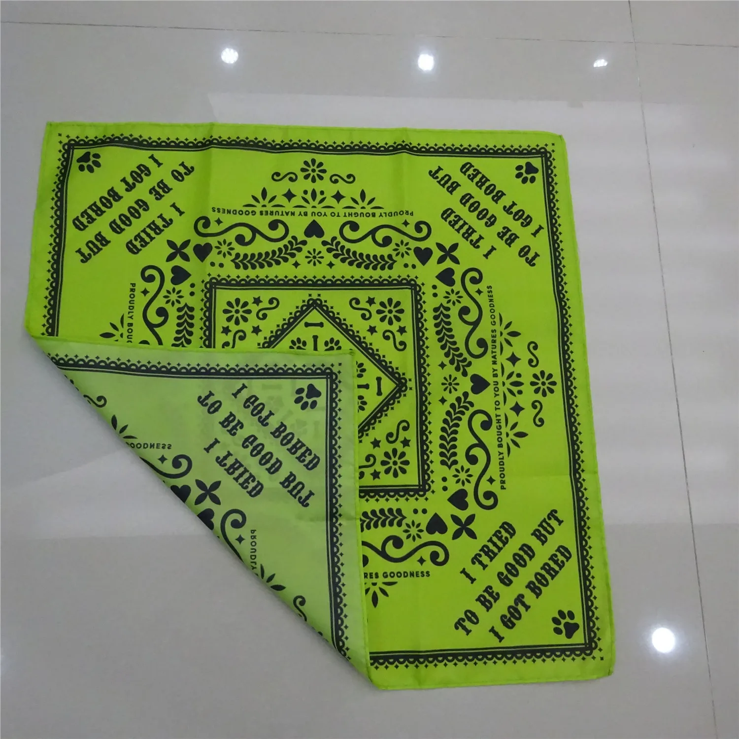 Cheap Red Customized Printing Multifunction Cotton Polyester Silk Satin Bandana Square Promotional gift and Advertising Bandana