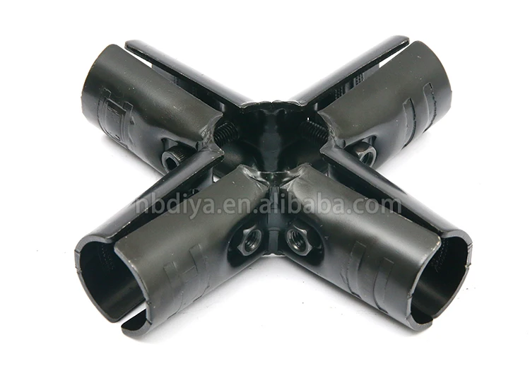 HJ-5 28mm Lean tube Fitting Connector for pipe rack system horizontal connection