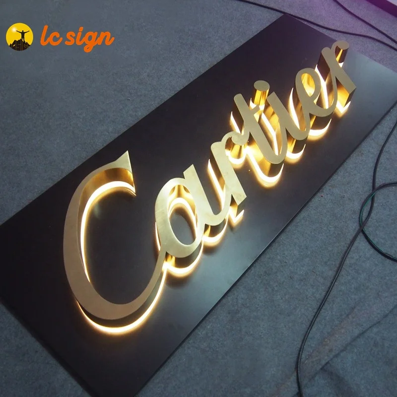 Backlit illuminated Sign custom logo led channel letters LED Sign Board for smoke shop