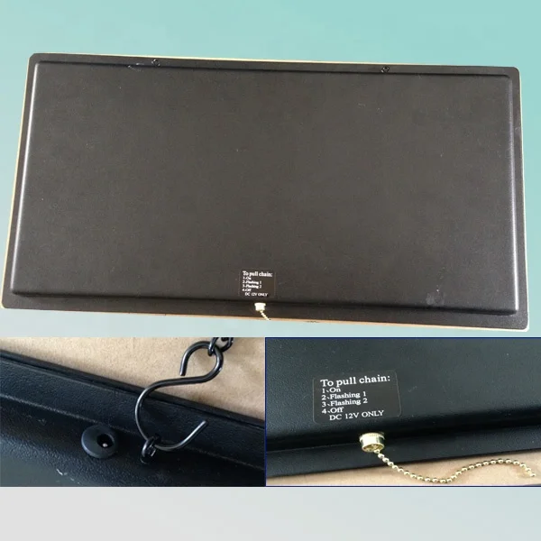 60X30cm Hanging Acrylic LED Window Displays Open Closed Led Sign