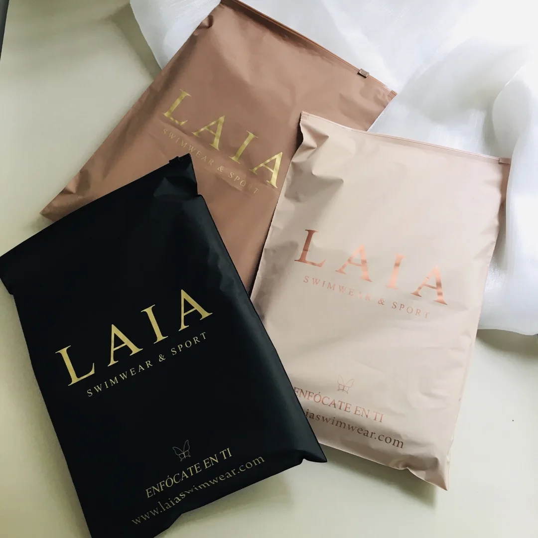 Custom Logo Biodegradable Plastic Bag Packaging Customized Printed tshirt clothes packaging slider ziplock garment bags