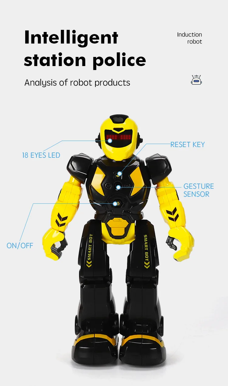 Sound and light intelligent toy robots remote control fighting robot for kids