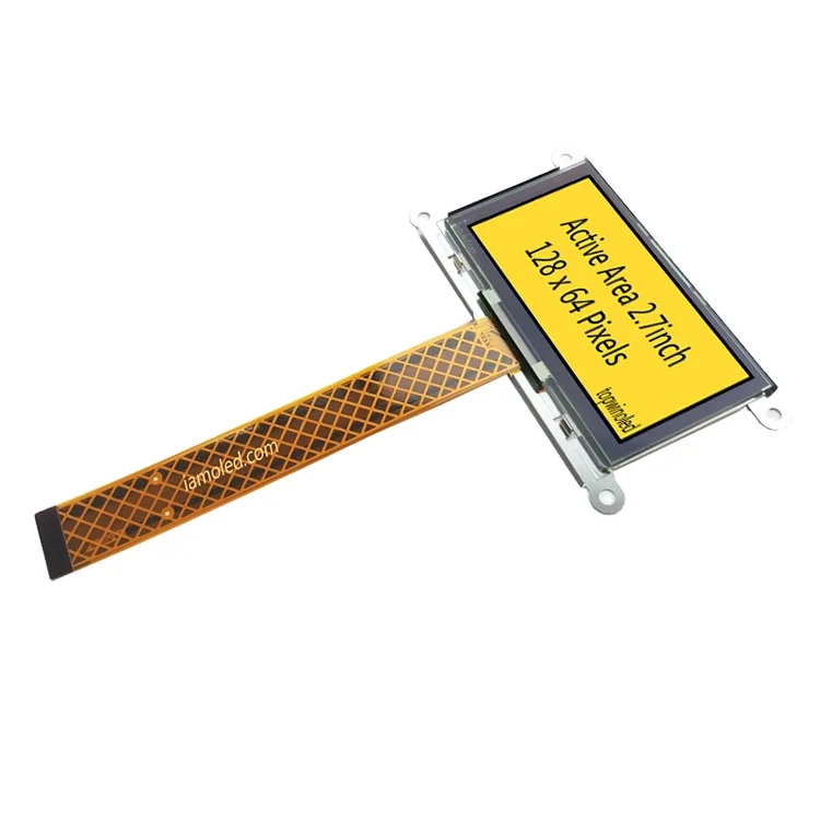 Topwin factory direct sales of high quality 2.7 inch 128x64 resolution OLED display can be used for smart furniture and so on