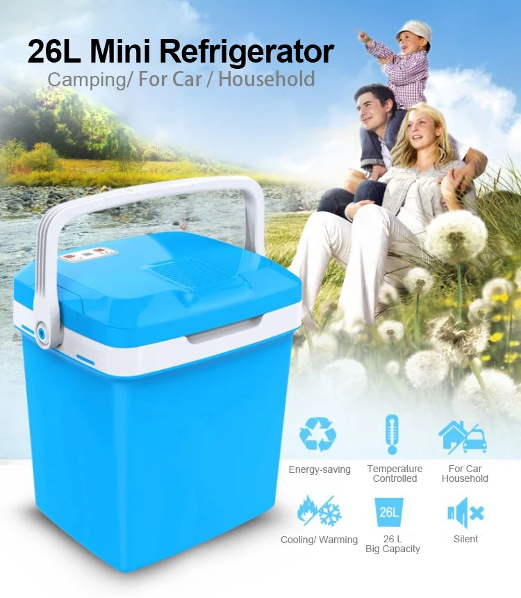 26 Litre hot camping travel refrigerator car cooler warmer  With digital display and USB 5V output car fridge car fridge