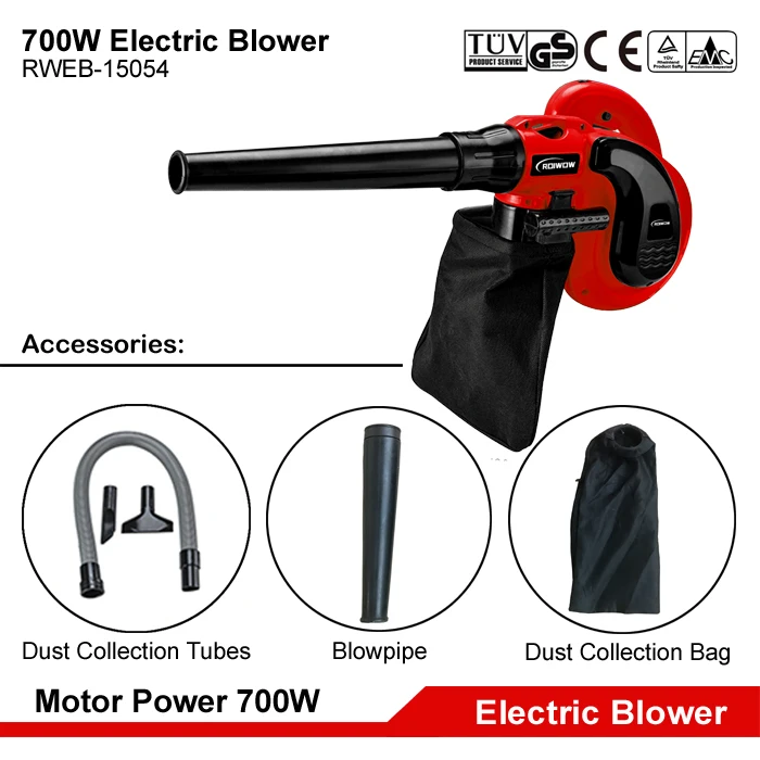 700W Electric Hand Mini Air Blower Portable Handheld Car Dust Leaf Grass Garden Yard Blower Electric Power Vacuum Blowers
