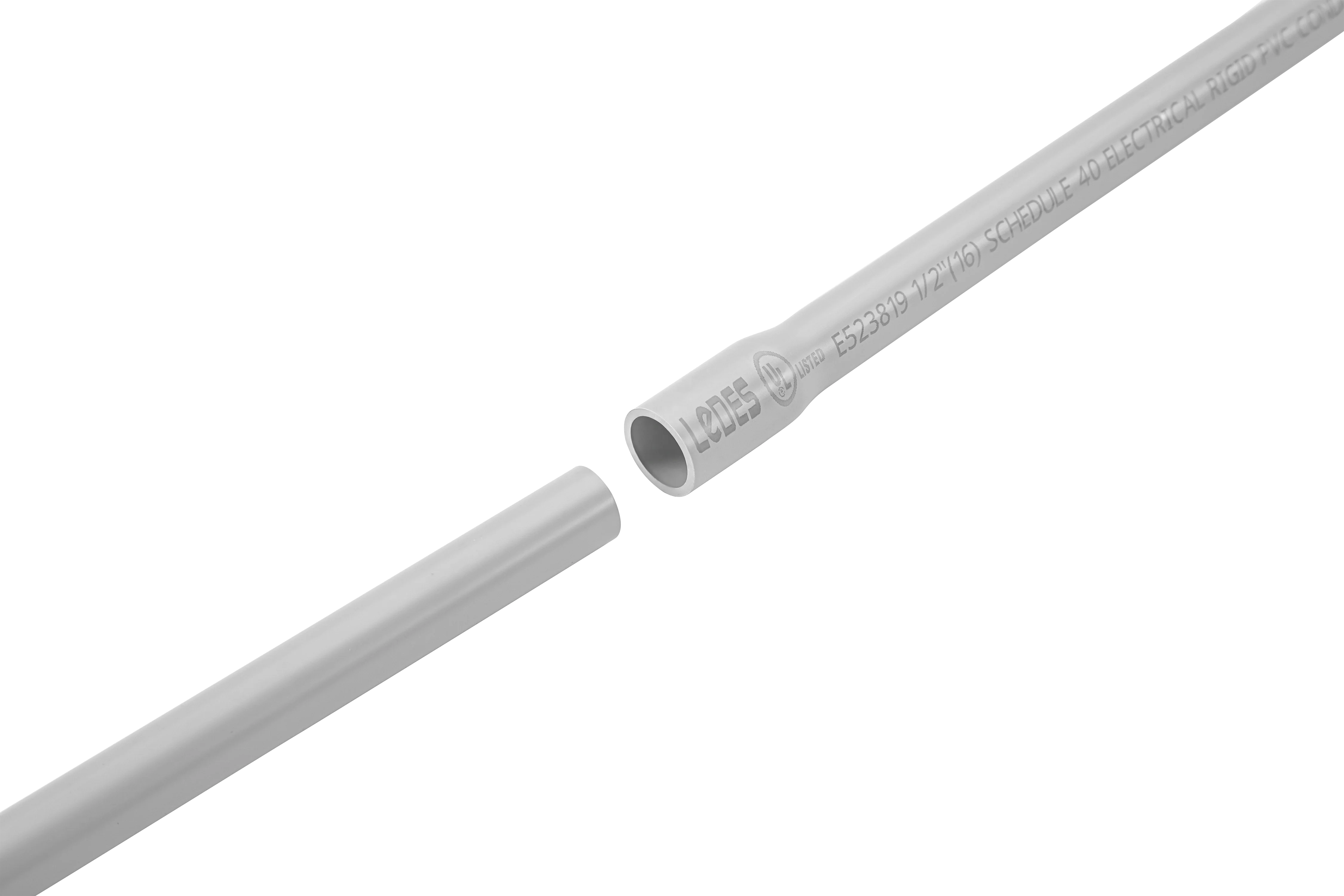 1/2'~8' UL651 Certified Schedule 80 PVC Pipes Suppliers Sunlight Resistant PVC Electrical Conduits for Underground Application