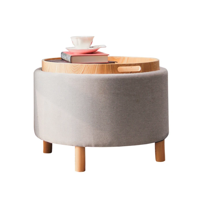 HStex high quality factory cheaper wholesale modern puff ottoman fashion home furniture Coffee Tables
