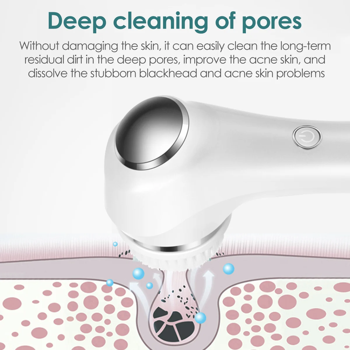 electric rechargeable ipx7 waterproof mini face exfoliator silicone skin face cleaner facial cleansing brush