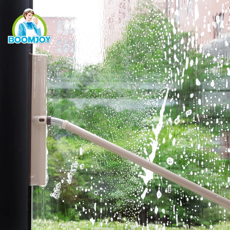 Telescopic Sponge 80-120cm Iron Pole Coated Stainless Steel Squeege... Squeegee With Bottle Handle Cleaning Window Wiper