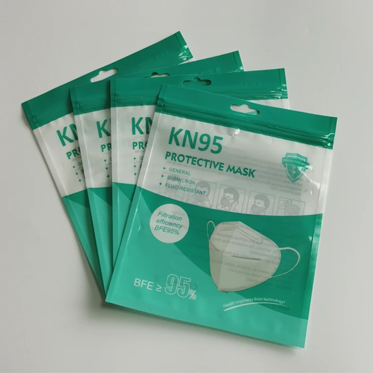 custom n95 kn95 mascara ziplock packaging bag
