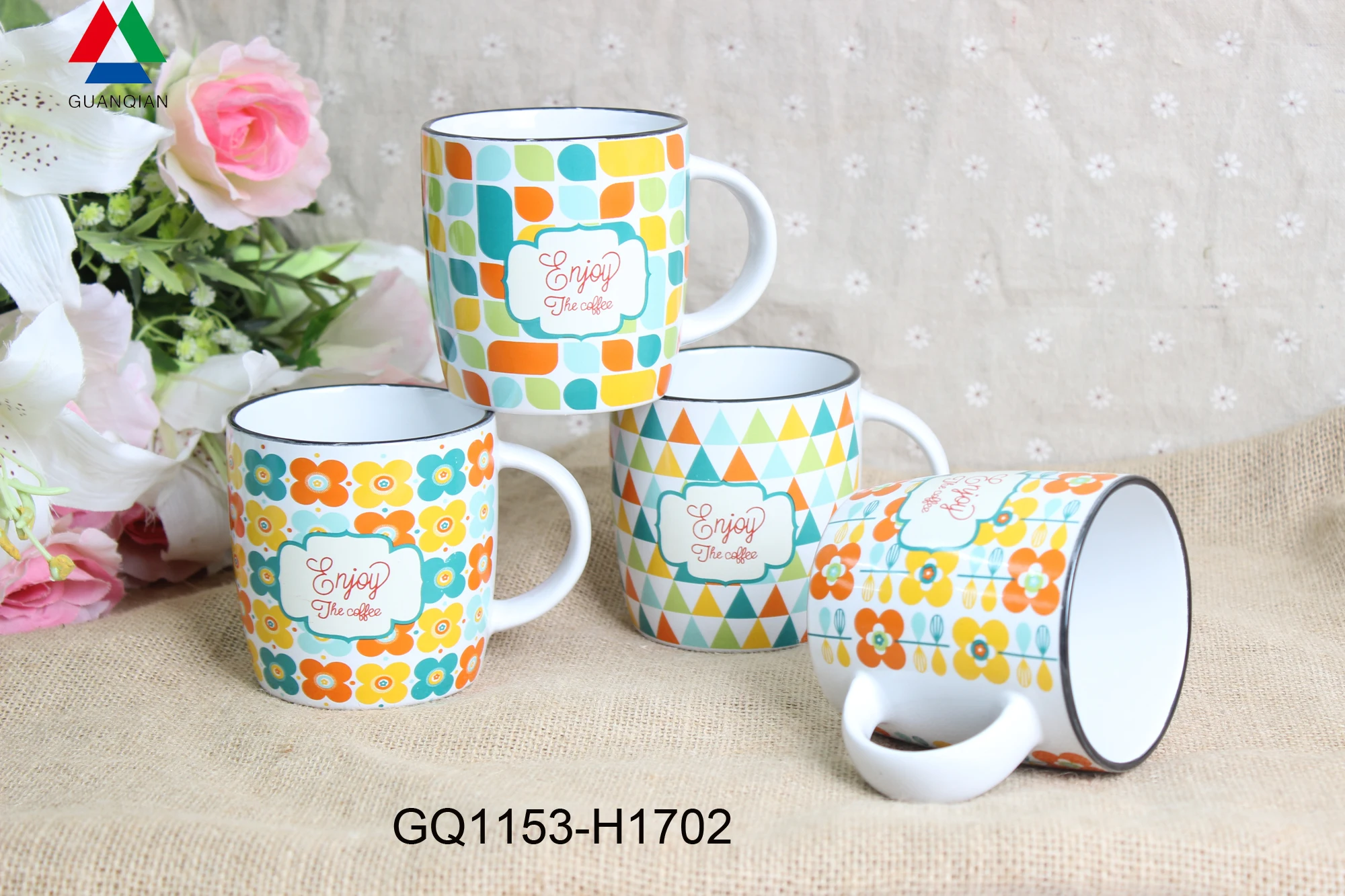 NEWEST CERAMIC MUGS WITH DEBOSSED DESIGN