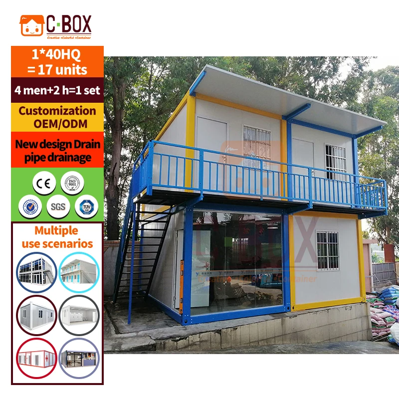 Cbox Flat Pack Container Low Cost and Easy Assemble Prefab Container House in USA Villa Sentry Box Guard House Toilet Hotel