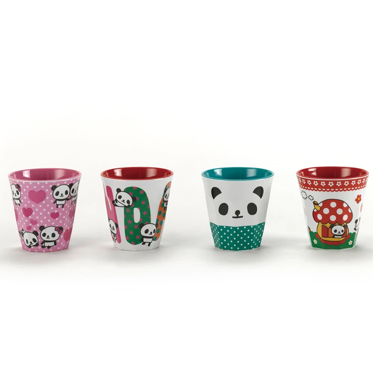 Reusable Christmas Melamine Plastic Cup With Lid