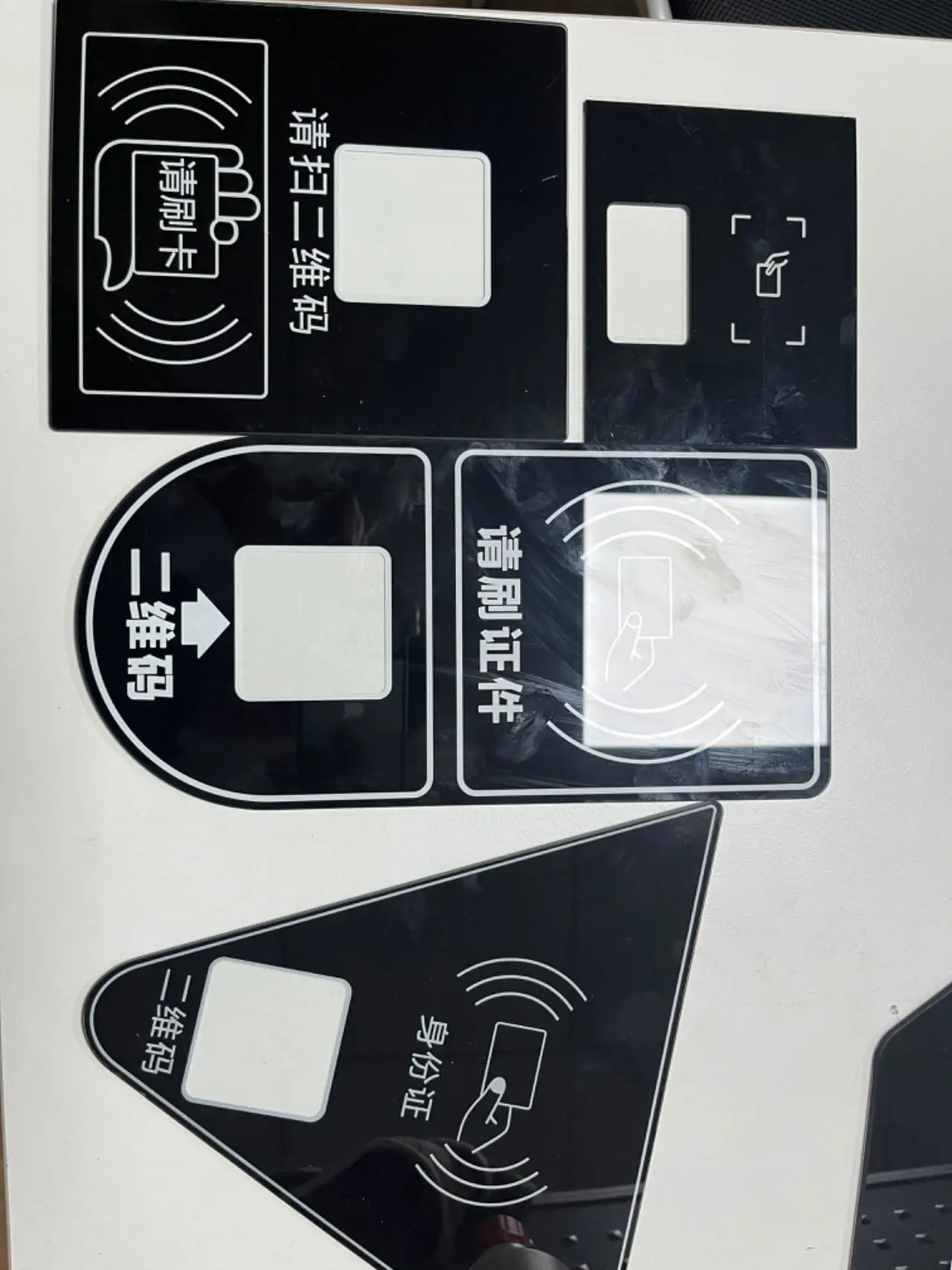Customized fingerprint control tempered glass digital password panel for glass factory intelligent electronic password panel