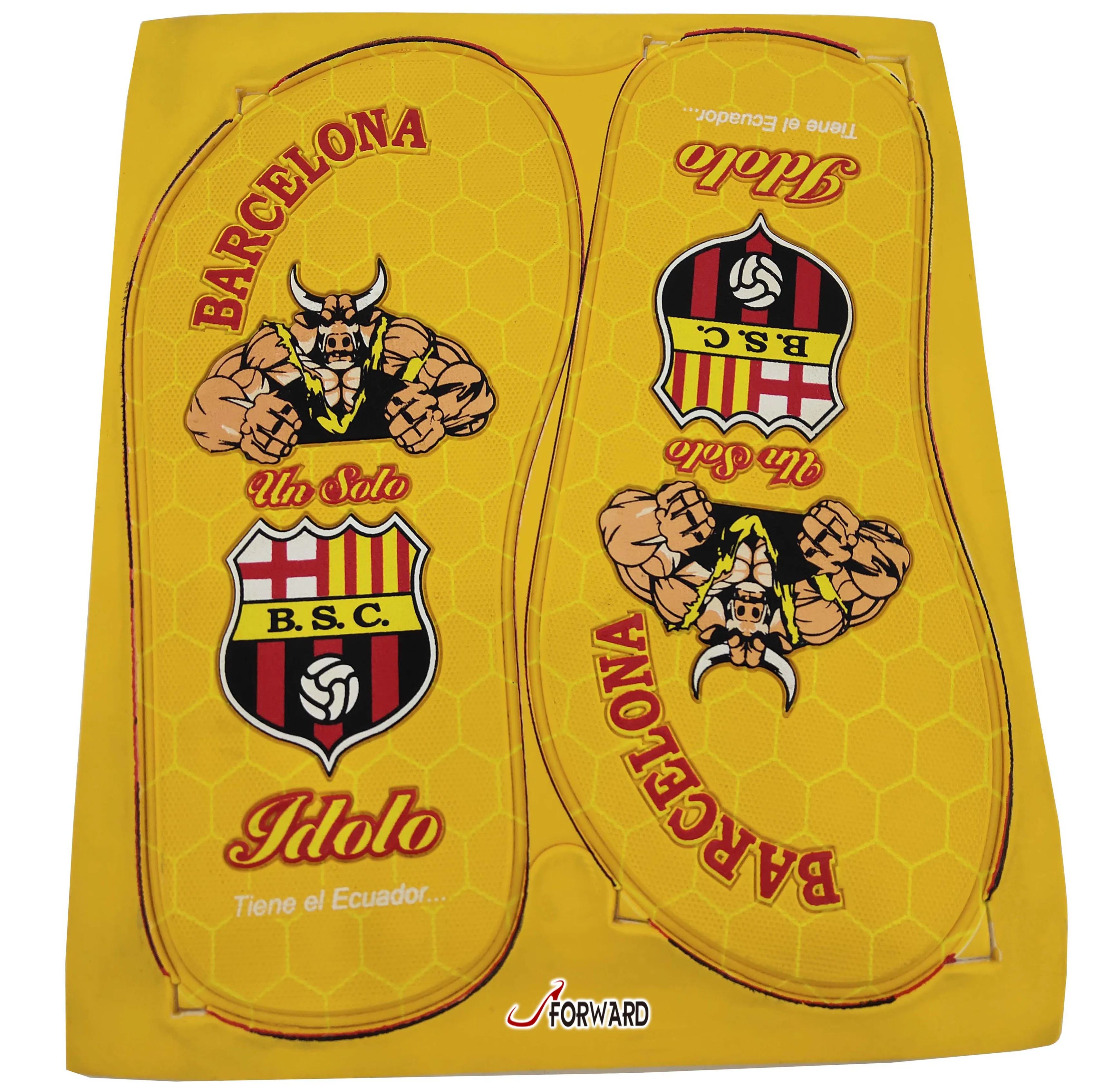 China Factory Manufacturing Embossed Pattern EVA Sole High Quality EVA Rubber Slippers Outsole