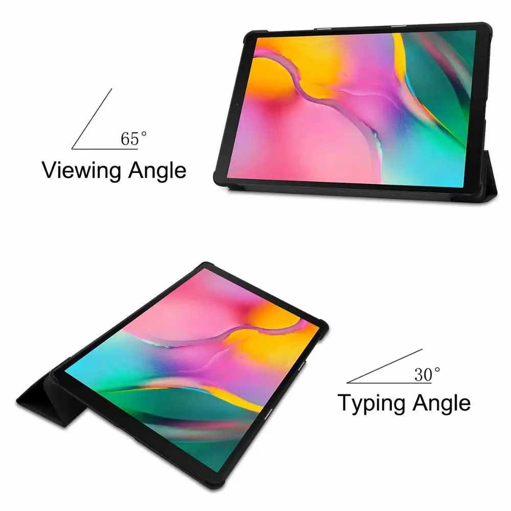 Магнитный умный чехол из искусственной кожи для Samsung Galaxy Tab A 10 1 2019 T510 T515