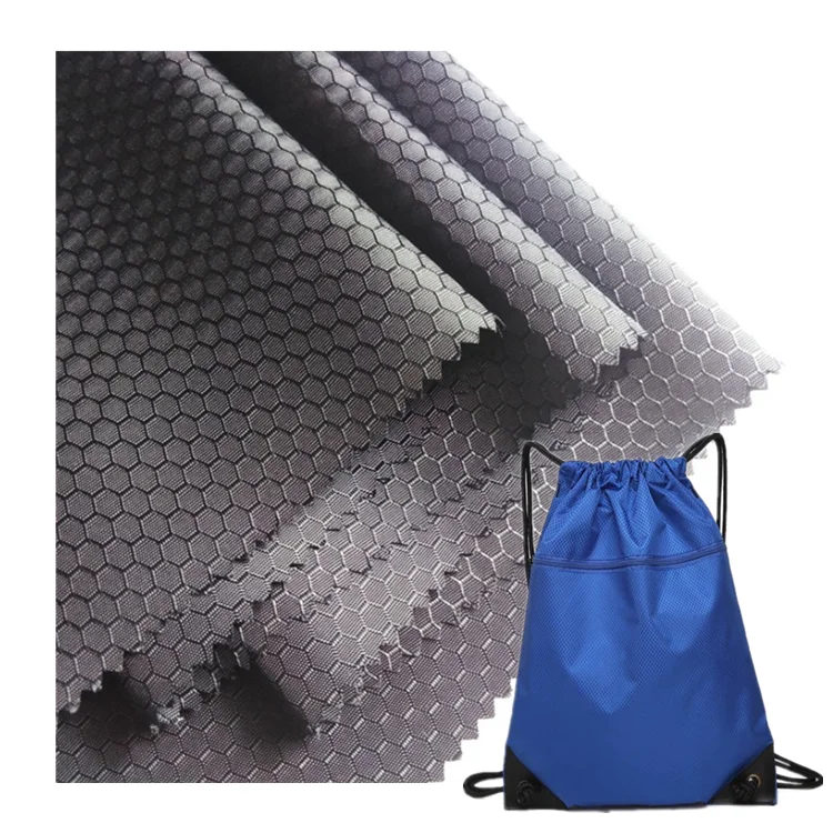 210d waterproof  jacquard honeycomb oxford fabric for bags