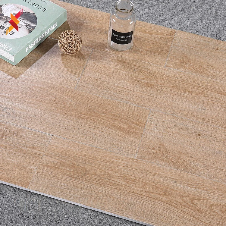 150x900mm Anti slip Interior porcelain wooden look rustic floor tiles wood grain effect glazed ceramic tile
