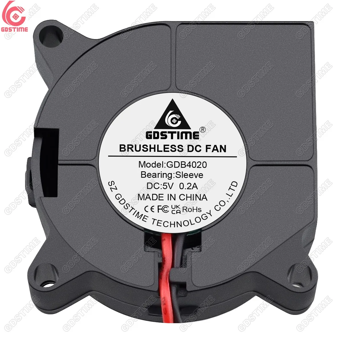 Gdstime GDB4020 40x40x20 мм 4 см 40 DC 5 В втулка подшипник очиститель вентиляция турбина Бесщеточный вентилятор охлаждения