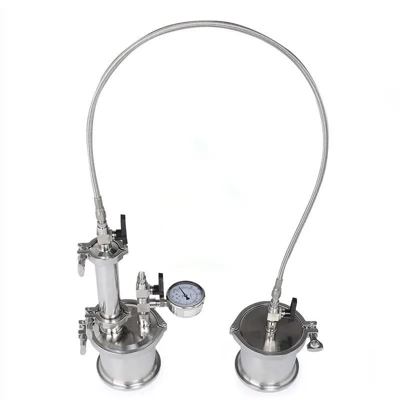 High quality Stainless Steel  45g Mini Top Fill Closed Loop Extractor