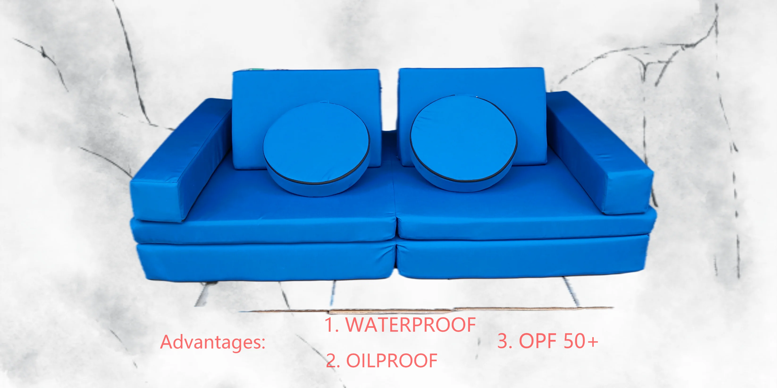 2021 New Arrival 8pcs; Outdoor Play Set 2 Pieces Sofa Cushion For Kids With Certification At Bargain Price And OEKO-TEX Certificates!