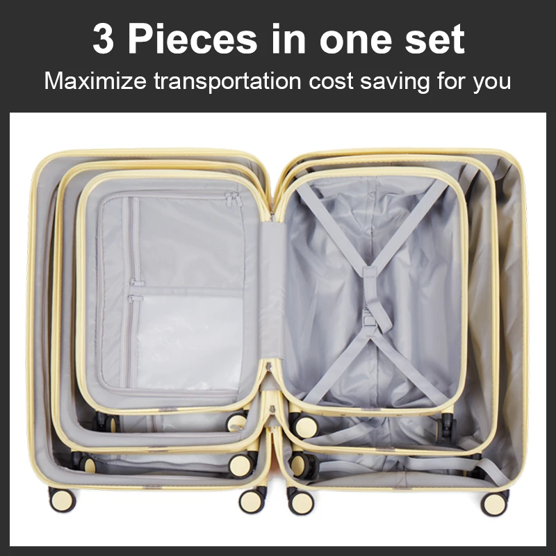 Mixi Custom Travel Trolley Carry On Suitcase Universal Spinner Wheels Rolling Smart TSA Lock PC Luggage Suitcase