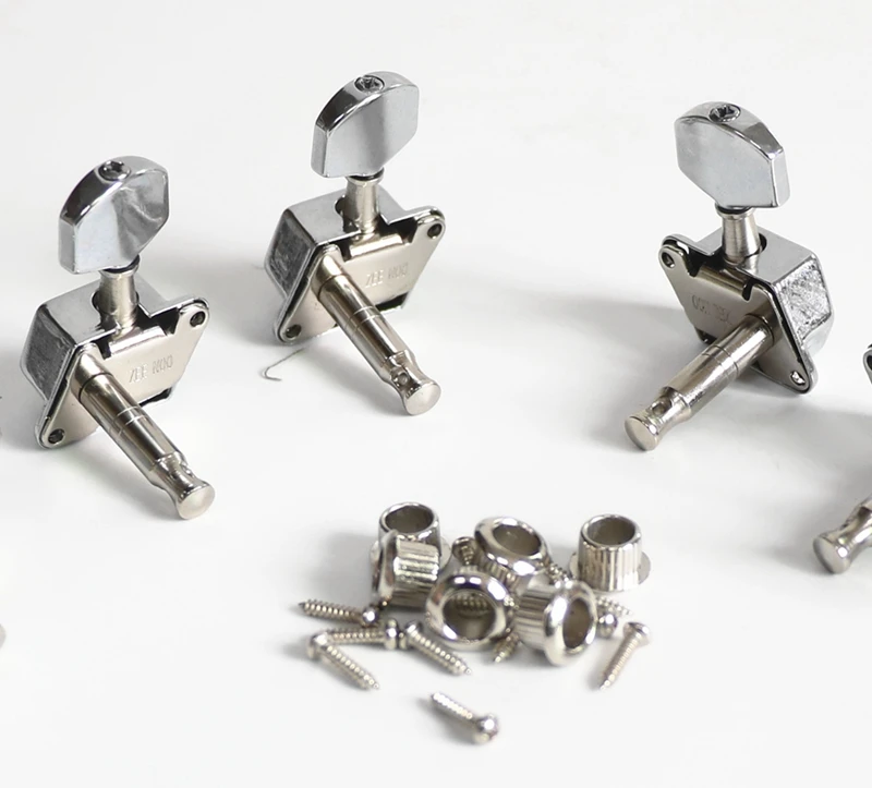 Donlis 1set Open style Acoustic Electric Guitar Machine Heads for 8mm tuner holes in Chrome Color For Wholesale