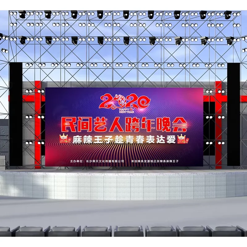led screen panels display for hotel indoor ultra thin flexible led screen for companies 500*500 all color event led screen