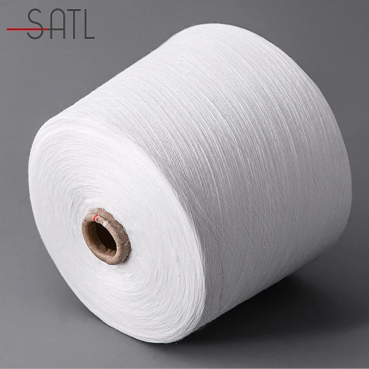 Combed Ring Spinning 45s CVC 60/40 Cotton/Polyester Raw White For Bleaching And Dyeing Yarn Weaving Yarn