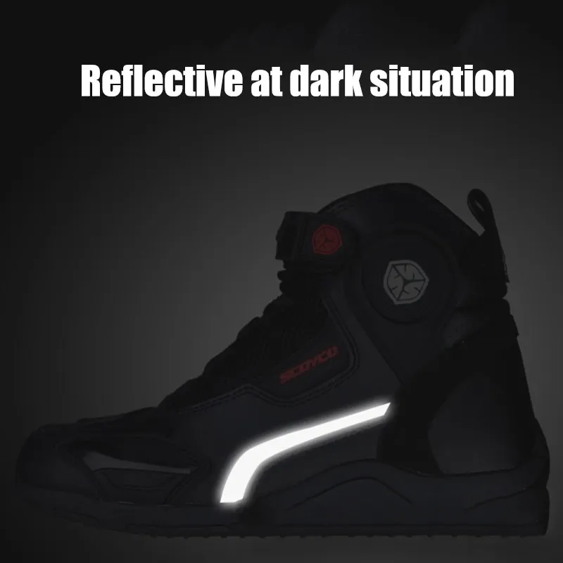 Профессиональные мотоциклетные ботинки SCOYCO мужские гоночные