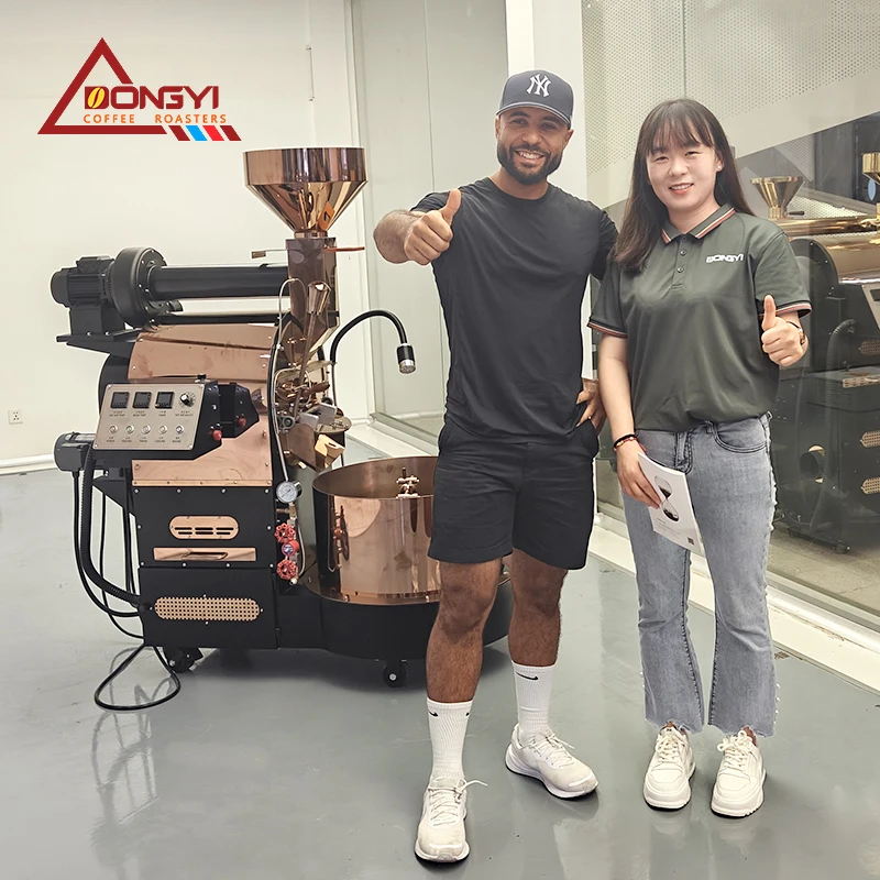 Commercial 12kg 15kg Cast Iron Drum Coffee Roaster Machine Electric Power Source Gas Option Best Price