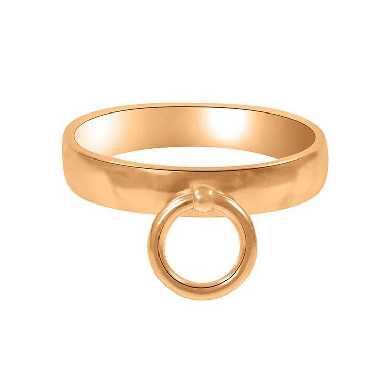 simple style dainty jewelry 14k gold circle charm ring silver 925