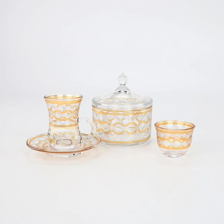 Arabic Style Cawa Cup  Eco-friendly Tea Cup Set and Arabic Glass Coffee and Teacup