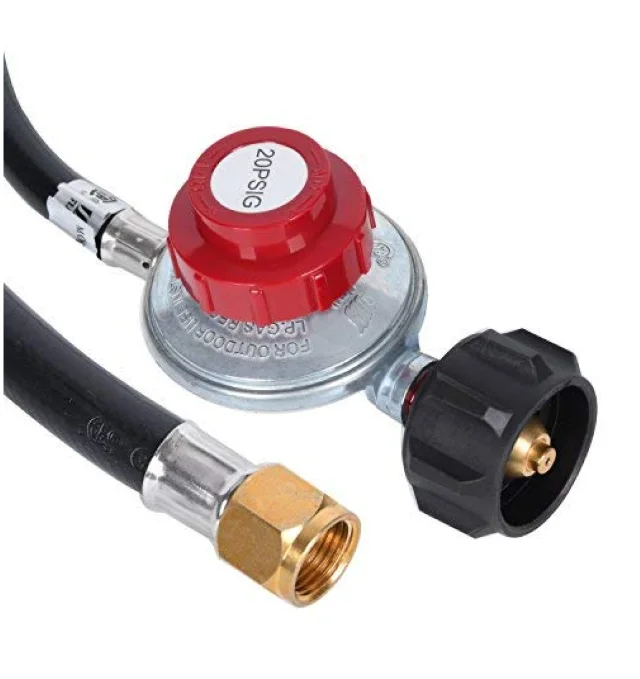 20 PSI Adjustable High Pressure Heater BBQ Grill Propane Gas Regulator LPG in Hose Kit