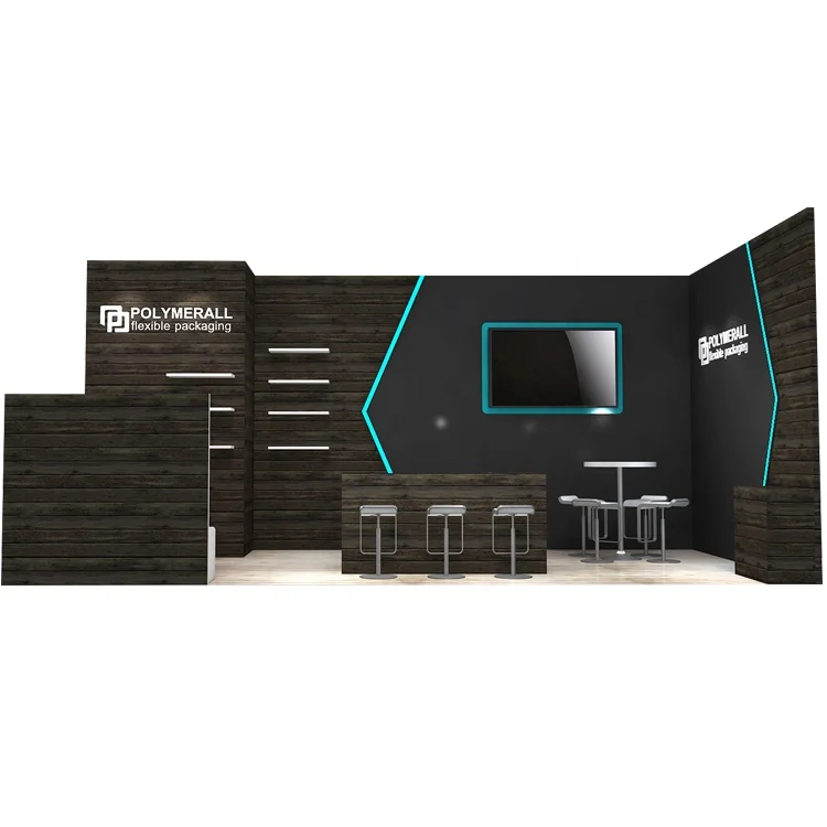 IZEXPO 30MINS ASSEMBLY 10x20ft custom wooden exhibition display tradeshow booth